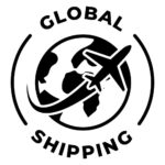 Home global shipping icon worldwide shipping illustration international air transportation label global delivery emblem worldwide delivery postage stamp international logistic badge vector